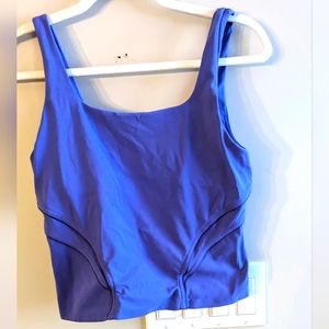 Purple blue Lululemon mid length workout tank